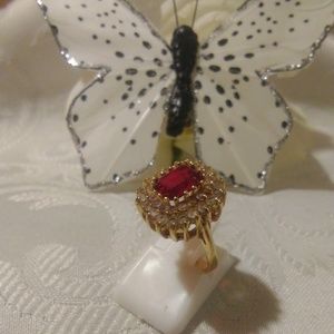 Ruby cocktail ring